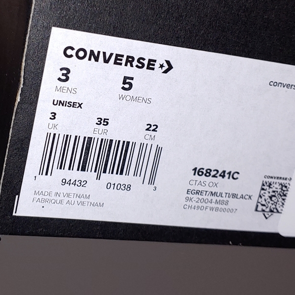 Pretty floral watercolor low ride converse - Picture 6 of 6